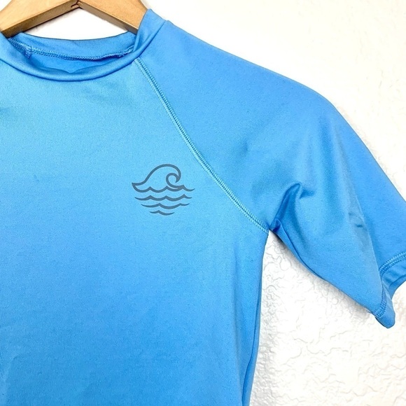 Art Class Blue RashGuard Top - Picture 2 of 4